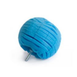 Poetsbol 110mm blauw hard